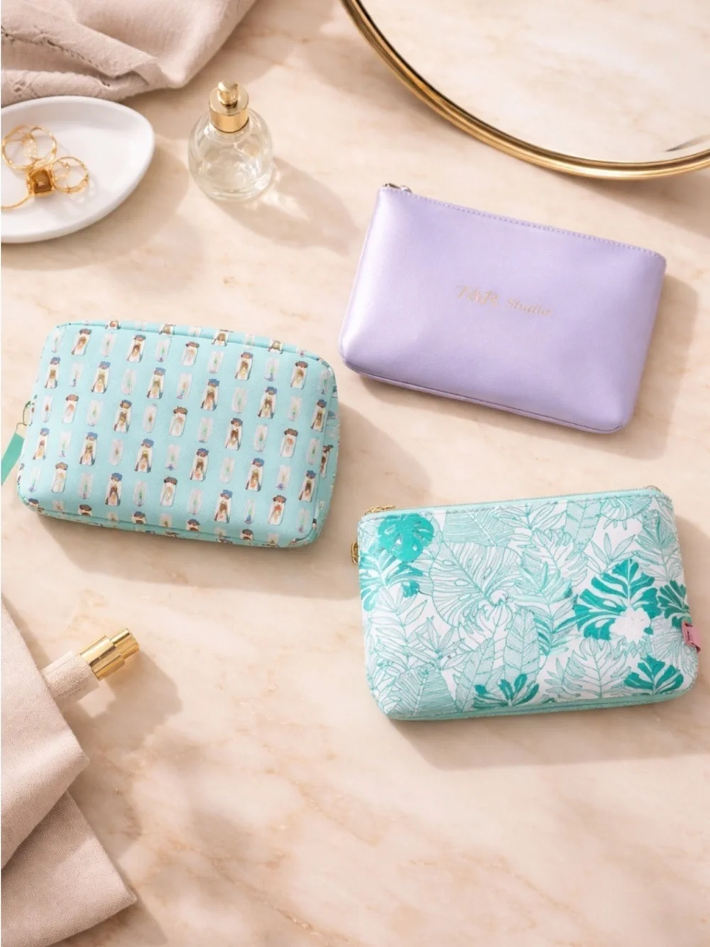 NEW - Lot of 3 Makeup Cosmetics Bags IPSY Limited Edition - Never used